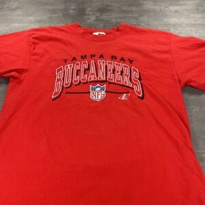 Vintage 90s Logo Athletic Tampa‎ Bay Buccaneers Shirt Adult Large Single Stitch